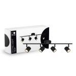 D'Lite Luce da soffitto Trop Metallo Sabbioso Nero| Adatto Per 4x GU10