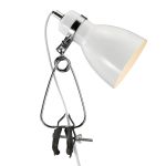 Nordlux Lampada Da Tavolo Cyclone Clamp Metallo Bianca | Adatto per 1x E14