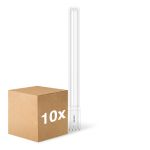 Confezione Multipack 10x Philips CorePro PL-L LED Bulbo Mains 24W - 840 Bianco Freddo | 4-Pin - Sostitutiva 55W