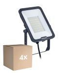 Confezione Multipack 4x Philips Proiettore LED Ledinaire BVP167 70W 8400lm 110D - 830-840-865 CCT | IP65 - Simmetrico