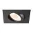 SLV New Tria 68 Faretti Aluminium Nero Piazza 8.3W 705lm 60D - 927 Bianco Molto Caldo | Ritaglio 68mm - Miglior Resa Cromatica - Dimmerabile 
