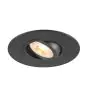 SLV New Tria 75 XL Faretti Aluminium Nero Il Giro | Ritaglio 75mm - Adatto per 1x GU10 